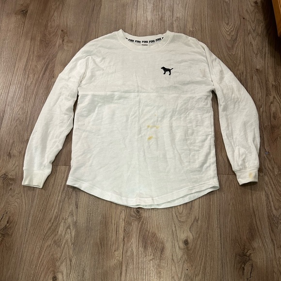 Pink varsity crew neck with sequins - Picture 2 of 3